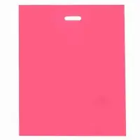 Пакет полиэтиленовый с вырубной ручкой, Розовый 50&times;60 См, 70 мкм