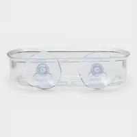 Мыльница на присосках Bath Collection, пластик, 13&times;10&times;3 см, прозрачная