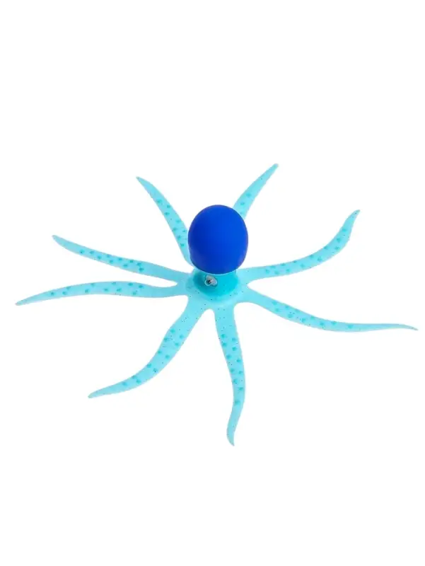 Декор для аквариума &laquo;Осьминог&raquo;, 4&times;9 см, голубой