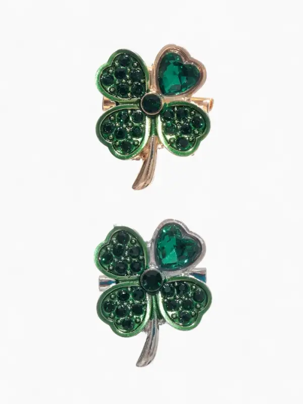 Брошь &laquo;Клевер&raquo;, на удачу, МИКС
