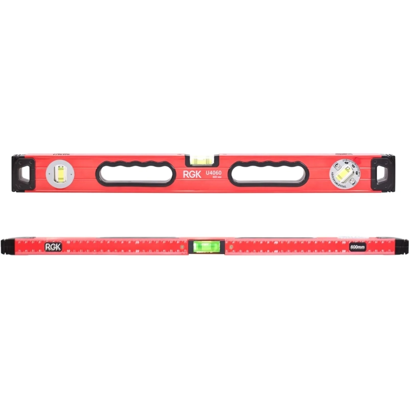 Уровень пузырьковый 600 мм магнитный RGK U4060