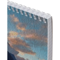 Блокнот А5,80л,клетка,метал.гребень,цв.обложка Природа,в ассорт