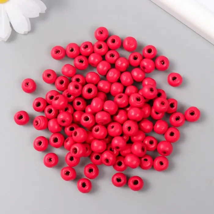 Бусины для творчества дерево Бусины для творчества дерево "Черешня" d-0,8 см, набор 20 гр