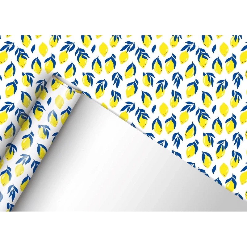 Бумага упаковочная Яркие лимончики, 15.25.02533