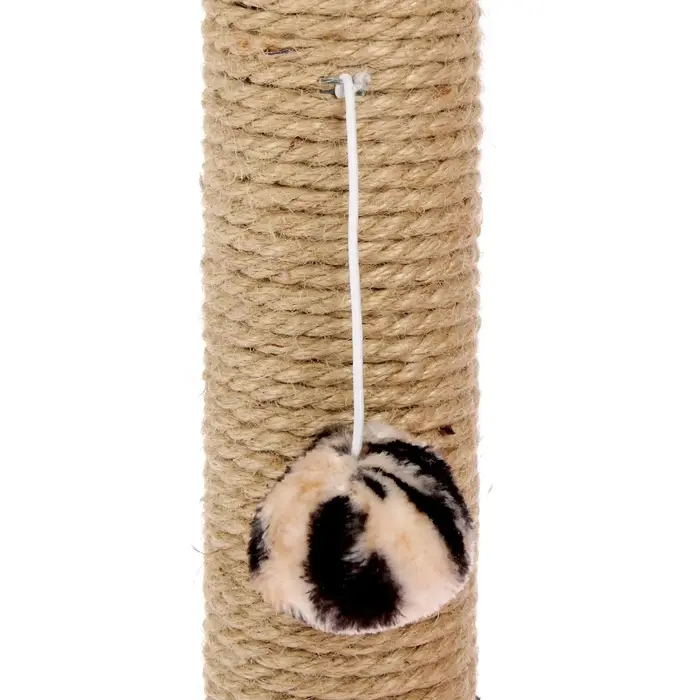 Когтеточка &laquo;Столбик&raquo;, 43&times;36&times;31 см, с двумя грибами, джут, МИКС