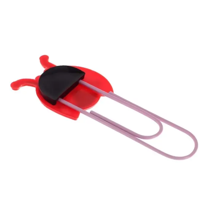 Закладка-скрепка большая «Божья коровка», 11 см, МИКС Закладка-скрепка большая «Божья коровка», 11 см, МИКС