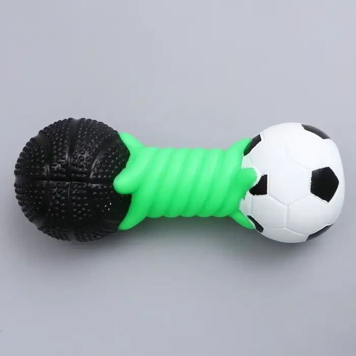 Игрушка пищащая для собак &laquo;Гантель большая&raquo;, усиленная, 19 см, цвет МИКС