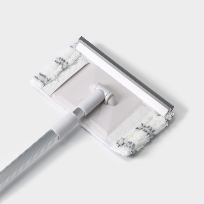 Щётка для окон Raccoon, телескопическая алюминиевая ручка 59(103) см, водосгон 20,5 см, насадка из микрофибры 20,5×12 см Щётка для окон Raccoon, телескопическая алюминиевая ручка 59(103) см, водосгон 20,5 см, насадка из микрофибры 20,5×12 см