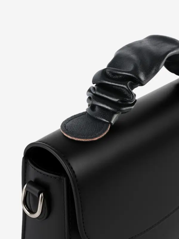 Ручка для сумки, пришивная, 18&times;3.5 см, чёрная