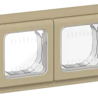 FLITE Рамка 2-местная IP55 Рпро-2-55-ФлХ хаки IEK