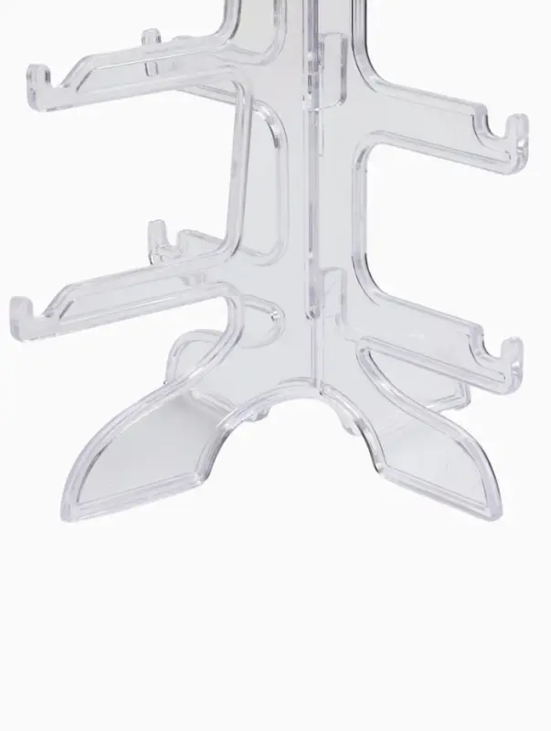 Подставка под очки 3 места, оргстекло, 16&times;14.5&times;20 см, прозрачная
