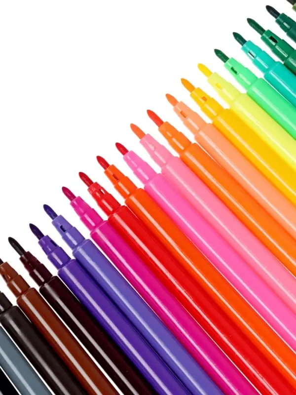 Фломастеры 24 цвета &laquo;Машинка&raquo;, невентилируемый колпачок