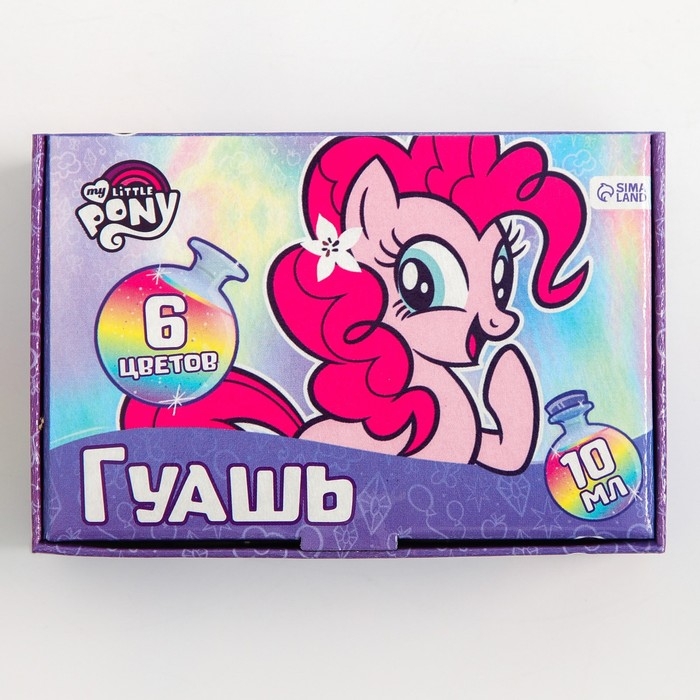 Гуашь 6 цветов по 10 мл, My Little Pony Гуашь 6 цветов по 10 мл, My Little Pony