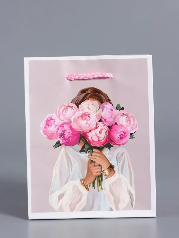 Пакет подарочный "Момент для себя" ламинированый 11,5 х 14,5 х 6,5 см