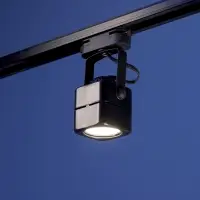 Трековый светильник Luazon Lighting под лампу Gu10, квадратный, чёрный