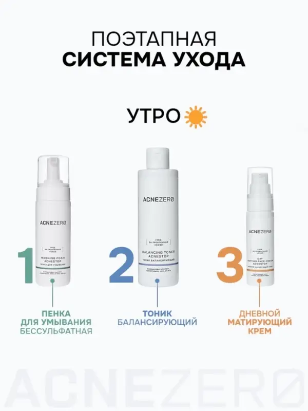 Гель для умывания «Акнестоп» для проблемной кожи лица, 195 мл