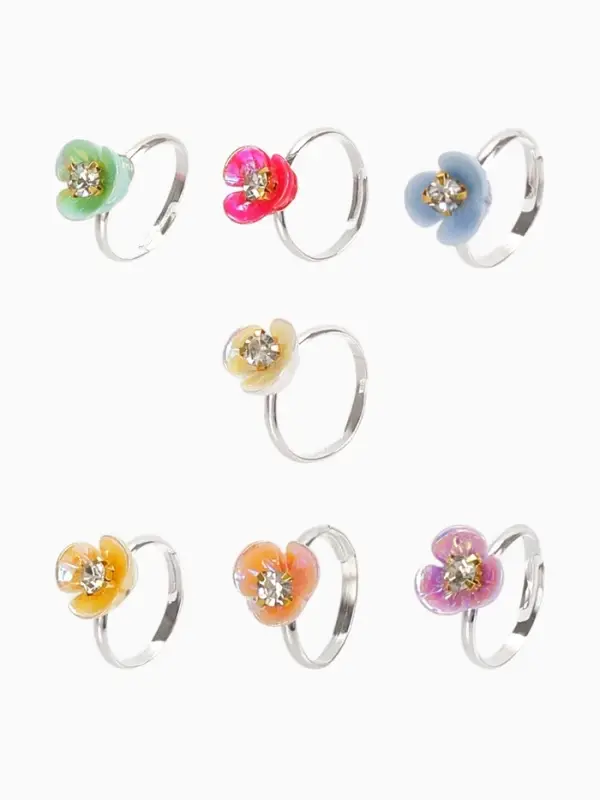 Кольцо &laquo;Выбражулька. Орхидея&raquo;, МИКС в серебре, безразмерное