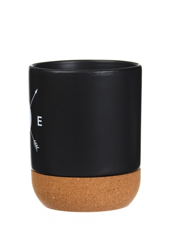 Кружка керамическая с пробковым дном Дорого внимание «Стороны света», 400 мл