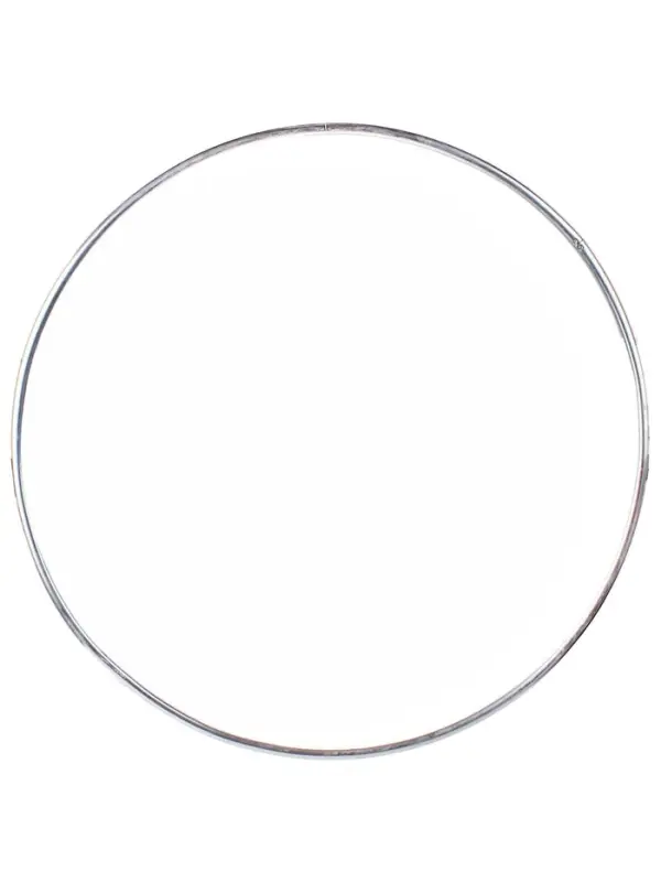 Обруч для художественной гимнастики, d=60 см, цвет серебристый