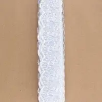 Кружево органза, 40 мм, 9&plusmn;0.5 м, белое