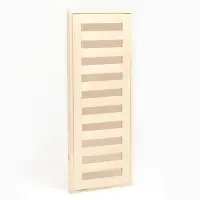 Дверь для бани и сауны &laquo;Зебра&raquo;, коробка 180&times;70 см, деревянная, со стеклом