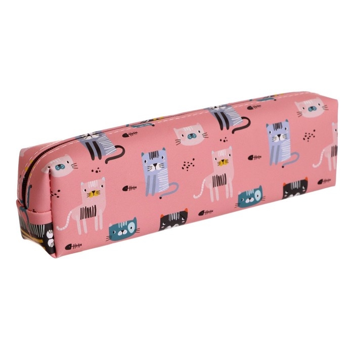 Пенал школьный на молнии Пенал школьный на молнии "Кошки/Собачки", МИКС
