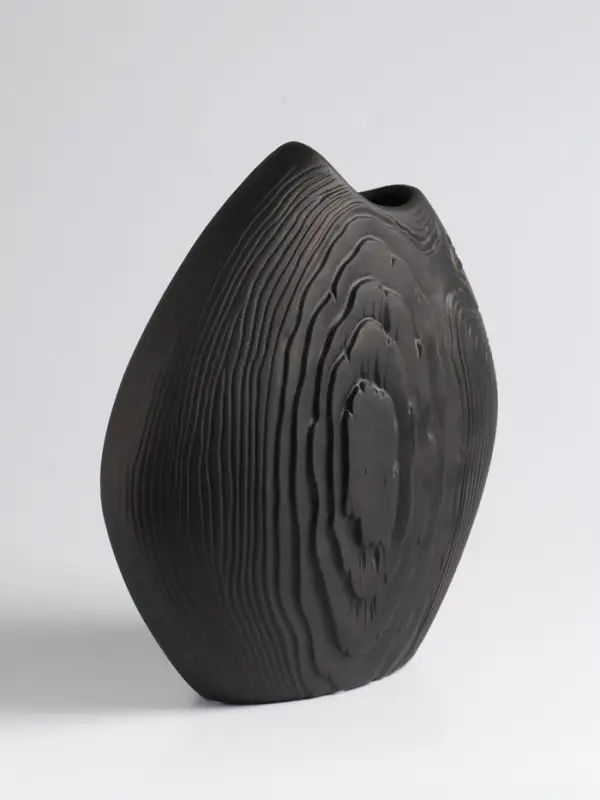 Ваза «Бего», 24×21 см, керамика, чёрная Ваза «Бего», 24×21 см, керамика, чёрная