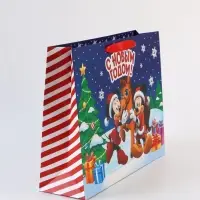 Пакет подарочный «С Новым годом!», Микки Маус и его друзья,  L 31 × 40 × 11,5 см