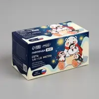 Гирлянда &laquo;Сеть&raquo; 1.6&times;1.6 м, IP20, прозрачная нить, 144 LED, свечение &laquo;Флаг России&raquo;, 220 В