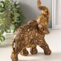 Копилка полистоун "Слон ажурный" 20х17 см