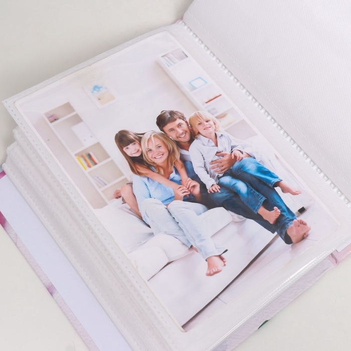 Фотоальбом на 100 фото 10х15 см, пластик. листы Фотоальбом на 100 фото 10х15 см, пластик. листы "flora art" Пионы