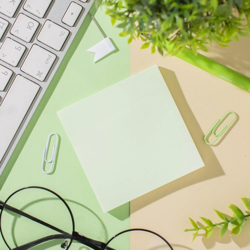 Стикеры Z-сложения ATTACHE с клеев.краем Z-блок 76х76 салатовый 100л