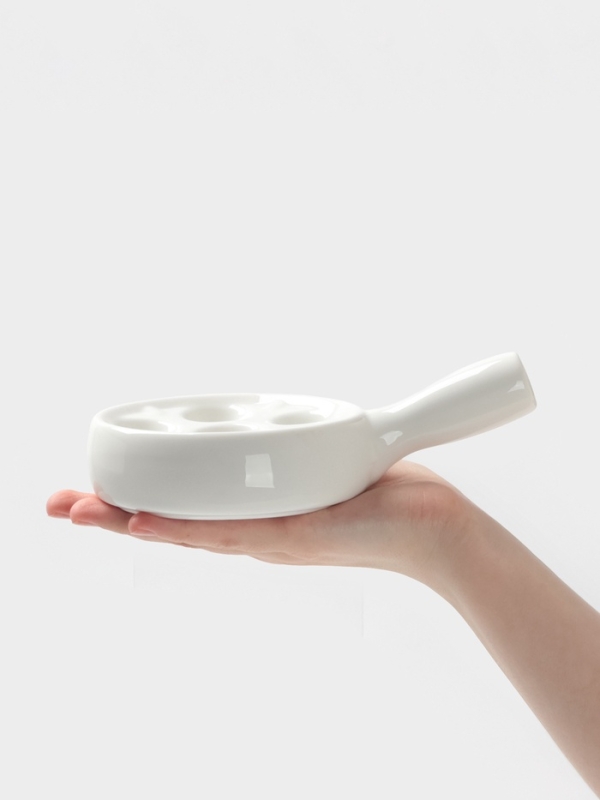 Блюдо для подачи улиток 6 отверстий Блюдо для подачи улиток 6 отверстий