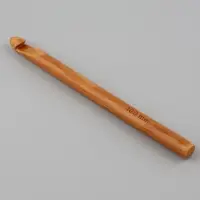 Крючок для вязания, бамбуковый, d=10 мм, 15 см