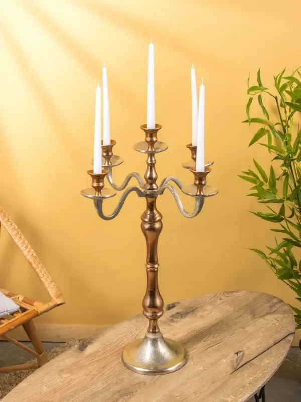 Подсвечник канделябр на 5 свечей  Подсвечник канделябр на 5 свечей " Роскошь" алюминий 46х46х71 см