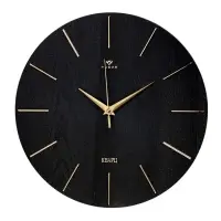 Часы настенные интерьерные &laquo;Классика&raquo;, бесшумные, плавный ход, d=30 см, чёрные, от батарейки 1&times;АА