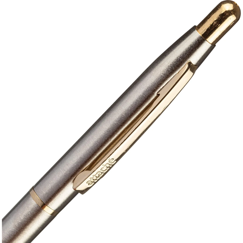 Ручка шариковая автомат. Attache 4007CN метал.корпус, сталь GT