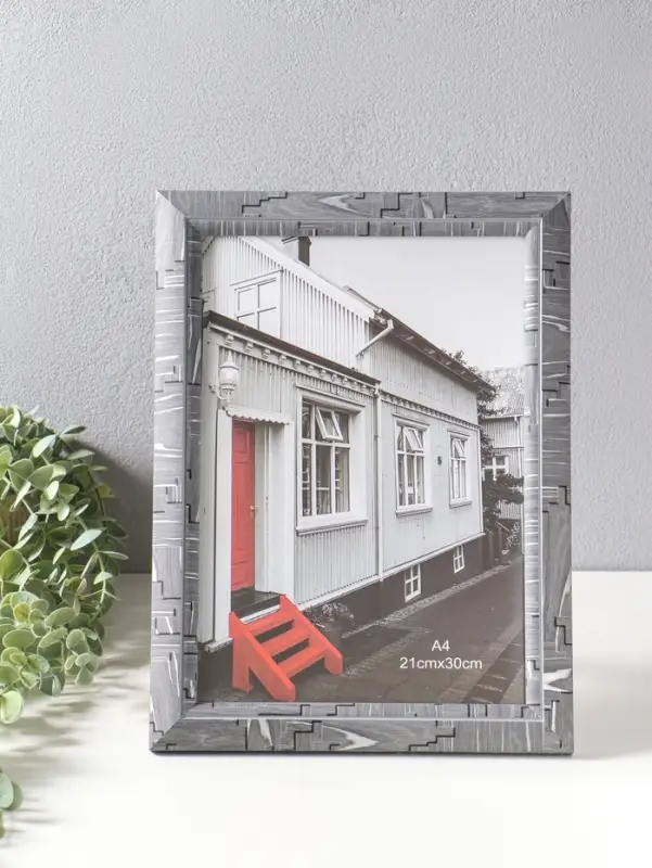 Фоторамка пластик формат А4 см "Моррис" тёмно-серый 29,8х25х2 см