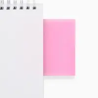 Стикеры для заметок с липким краем, прозрачные, 75&times;75 мм, 50 л., Буки Бяки, розовые