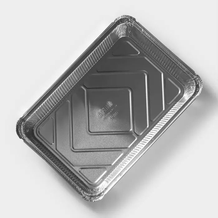 Форма для выпечки и запекания Доляна, 2.1 л, 31.5×21.5×6 см, фольга, серебристая Форма для выпечки и запекания Доляна, 2.1 л, 31.5×21.5×6 см, фольга, серебристая