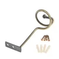 Крючок - держатель для штор на стену CAPPIO KS044, металлический, цвет бронза, 2 шт Крючок - держатель для штор на стену CAPPIO KS044, металлический, цвет бронза, 2 шт