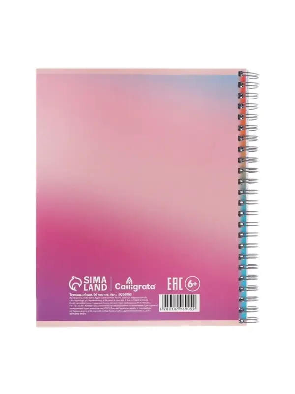 Набор тетрадей Calligrata &laquo;Аниме. Девочка в очках&raquo;, 3 штуки, 96 листов, на гребне, обложка из мелованного картона