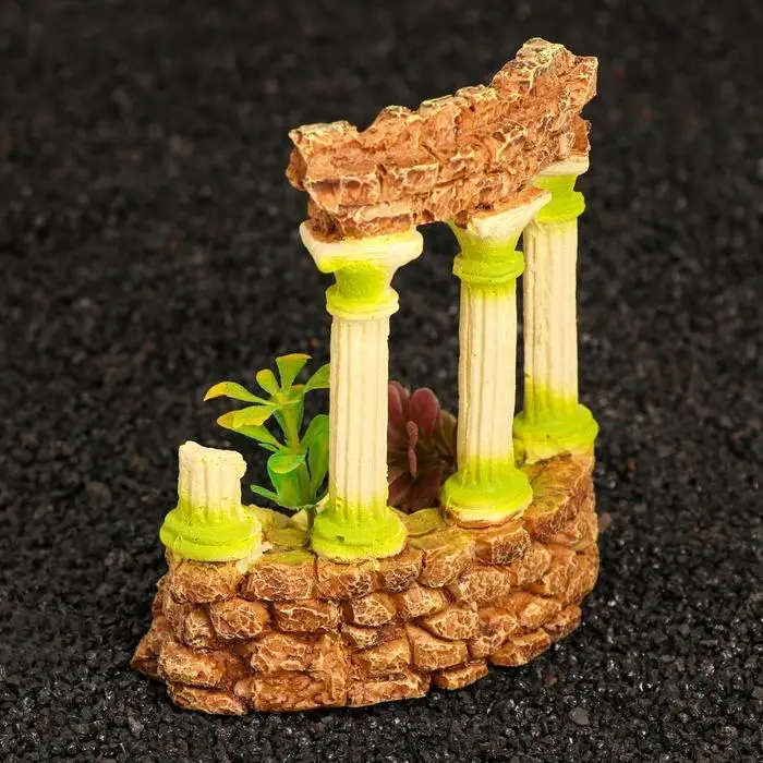 Аквадекор  Аквадекор "Античные руины", 14 х 7 х 16 см