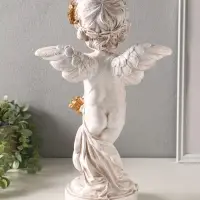 Фигура полистоун "Ангел с луком и стрелами" высота 43 см