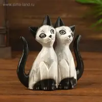 Сувенир дерево "Кошки с темными лапками" 4х13х13 см