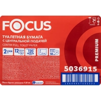 Бумага туалетная д/дисп Focus Point 2сл белая 120м ЦВ 12рул/уп_5036915