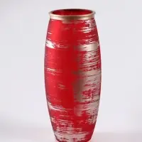 Ваза &laquo;Эстетика&raquo;, рубин, h=25 см, стекло, красная