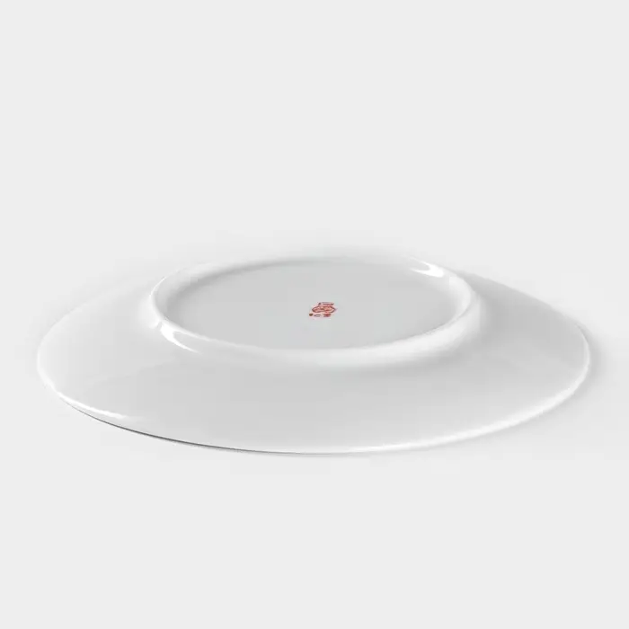 Тарелка Добрушский завод &laquo;Лев&raquo;, d=20 см, фарфор, белая