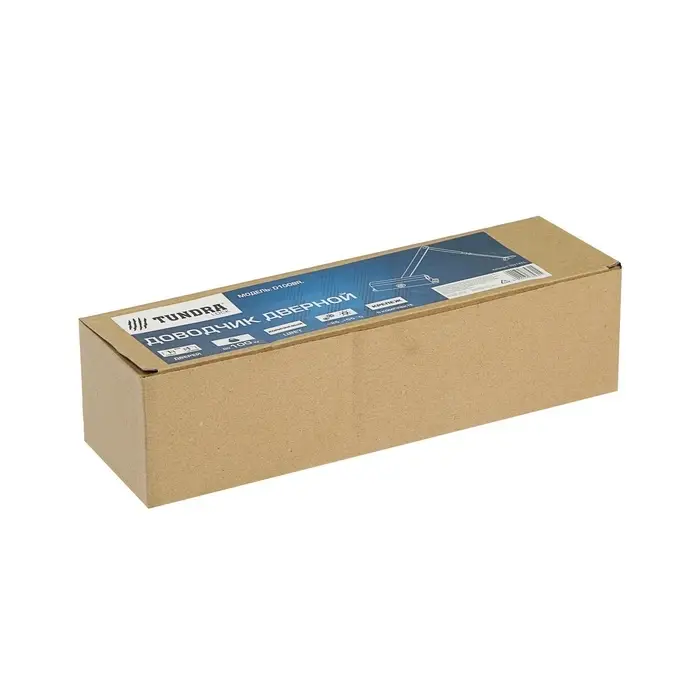 Доводчик дверной ТУНДРА d=100BR TD, до 100 кг, коричневый