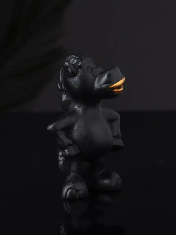 Фигура "Конь реальный" 8 см, черный